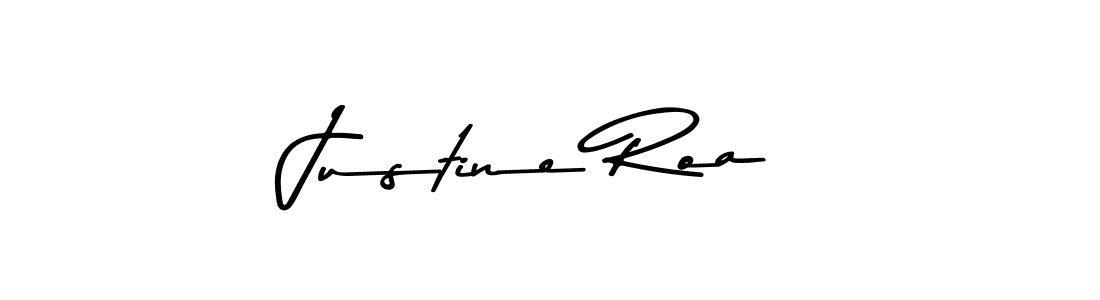 Design your own signature with our free online signature maker. With this signature software, you can create a handwritten (Asem Kandis PERSONAL USE) signature for name Justine Roa. Justine Roa signature style 9 images and pictures png