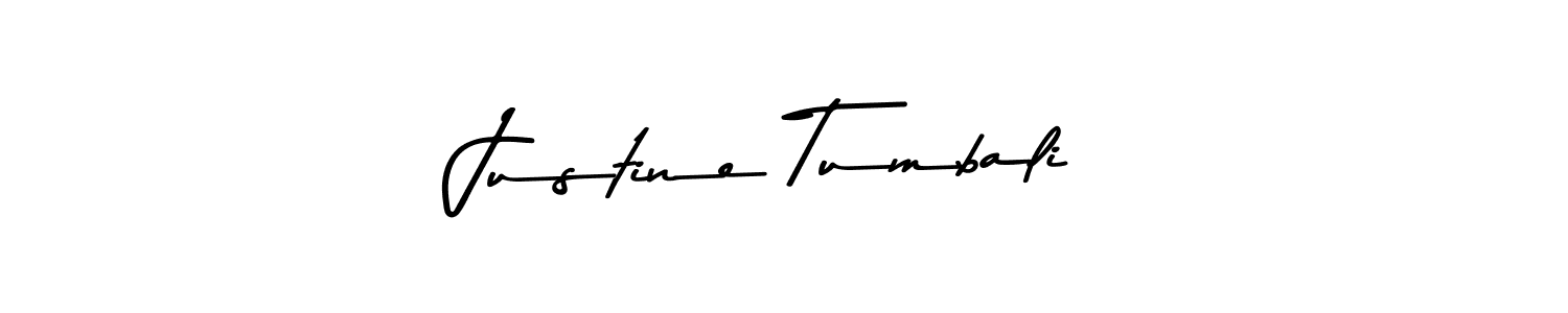 Justine Tumbali stylish signature style. Best Handwritten Sign (Asem Kandis PERSONAL USE) for my name. Handwritten Signature Collection Ideas for my name Justine Tumbali. Justine Tumbali signature style 9 images and pictures png
