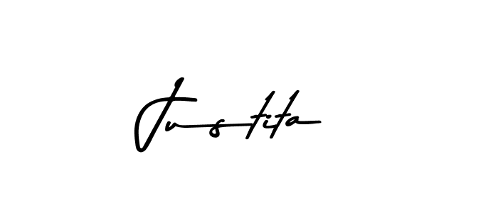 You should practise on your own different ways (Asem Kandis PERSONAL USE) to write your name (Justita) in signature. don't let someone else do it for you. Justita signature style 9 images and pictures png