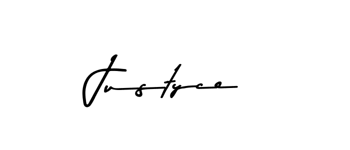 Justyce stylish signature style. Best Handwritten Sign (Asem Kandis PERSONAL USE) for my name. Handwritten Signature Collection Ideas for my name Justyce. Justyce signature style 9 images and pictures png