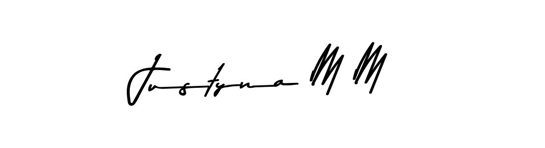 Similarly Asem Kandis PERSONAL USE is the best handwritten signature design. Signature creator online .You can use it as an online autograph creator for name Justyna M M. Justyna M M signature style 9 images and pictures png