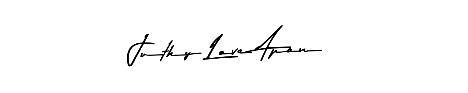 How to make Juthy Love Apon signature? Asem Kandis PERSONAL USE is a professional autograph style. Create handwritten signature for Juthy Love Apon name. Juthy Love Apon signature style 9 images and pictures png
