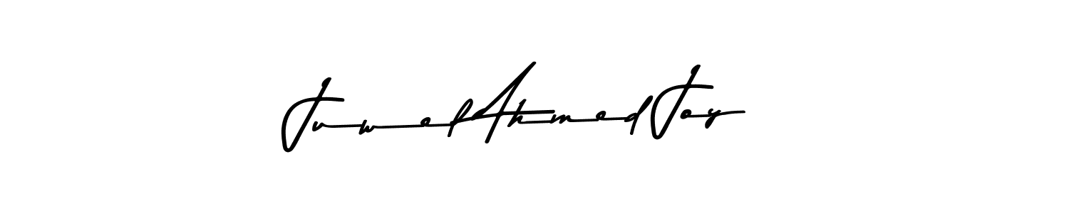 Create a beautiful signature design for name Juwel Ahmed Joy. With this signature (Asem Kandis PERSONAL USE) fonts, you can make a handwritten signature for free. Juwel Ahmed Joy signature style 9 images and pictures png