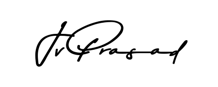 Create your official email sign-off with Jv Prasad name in Asem Kandis PERSONAL USE style. Crisp, clean, and perfectly legible across all screens. Jv Prasad signature style 9 images and pictures png