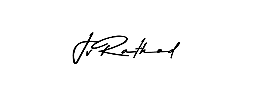 Design your own signature with our free online signature maker. With this signature software, you can create a handwritten (Asem Kandis PERSONAL USE) signature for name Jv Rathod. Jv Rathod signature style 9 images and pictures png