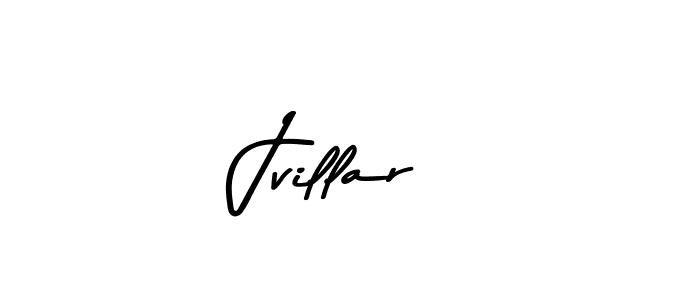 How to make Jvillar name signature. Use Asem Kandis PERSONAL USE style for creating short signs online. This is the latest handwritten sign. Jvillar signature style 9 images and pictures png