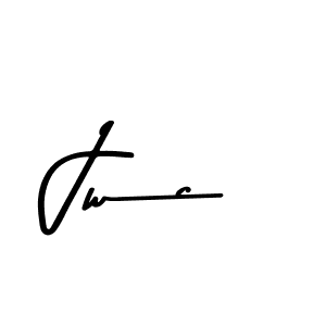 Design your own signature with our free online signature maker. With this signature software, you can create a handwritten (Asem Kandis PERSONAL USE) signature for name Jwc. Jwc signature style 9 images and pictures png