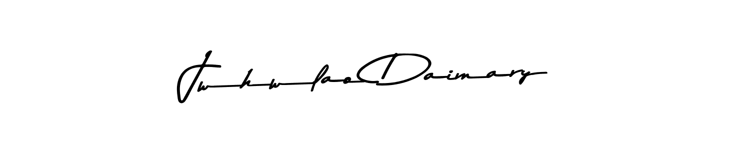 You should practise on your own different ways (Asem Kandis PERSONAL USE) to write your name (Jwhwlao Daimary) in signature. don't let someone else do it for you. Jwhwlao Daimary signature style 9 images and pictures png