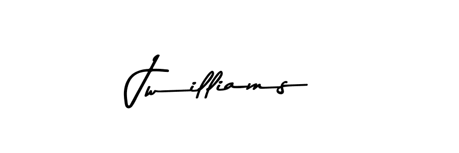 Use a signature maker to create a handwritten signature online. With this signature software, you can design (Asem Kandis PERSONAL USE) your own signature for name Jwilliams. Jwilliams signature style 9 images and pictures png