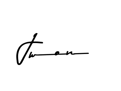 How to make Jwon signature? Asem Kandis PERSONAL USE is a professional autograph style. Create handwritten signature for Jwon name. Jwon signature style 9 images and pictures png