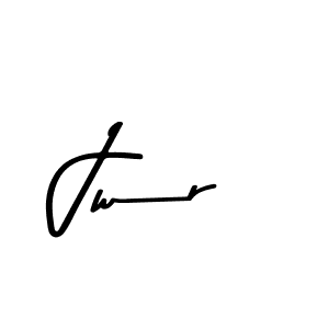 Create a beautiful signature design for name Jwr. With this signature (Asem Kandis PERSONAL USE) fonts, you can make a handwritten signature for free. Jwr signature style 9 images and pictures png