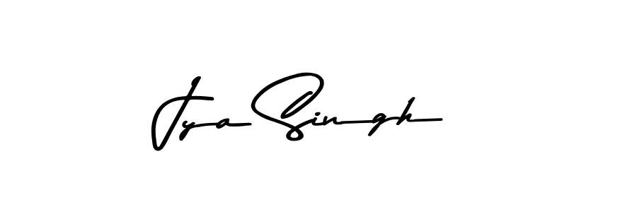 Create a beautiful signature design for name Jya Singh. With this signature (Asem Kandis PERSONAL USE) fonts, you can make a handwritten signature for free. Jya Singh signature style 9 images and pictures png