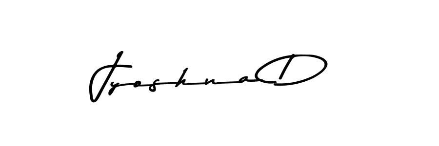 Make a beautiful signature design for name Jyoshna D. With this signature (Asem Kandis PERSONAL USE) style, you can create a handwritten signature for free. Jyoshna D signature style 9 images and pictures png
