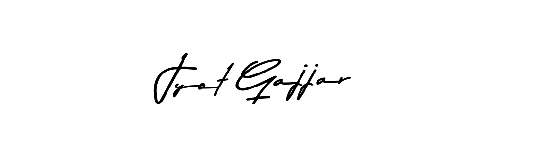 Design your own signature with our free online signature maker. With this signature software, you can create a handwritten (Asem Kandis PERSONAL USE) signature for name Jyot Gajjar. Jyot Gajjar signature style 9 images and pictures png