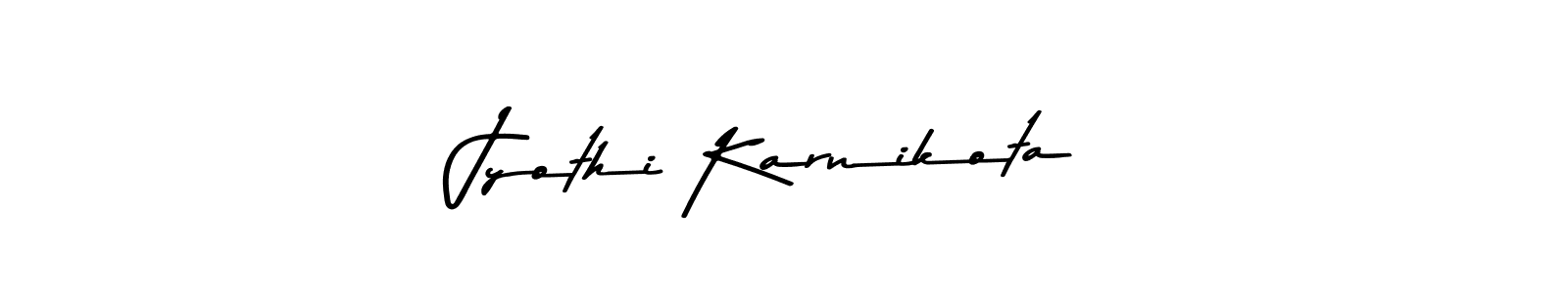 Design your own signature with our free online signature maker. With this signature software, you can create a handwritten (Asem Kandis PERSONAL USE) signature for name Jyothi Karnikota. Jyothi Karnikota signature style 9 images and pictures png
