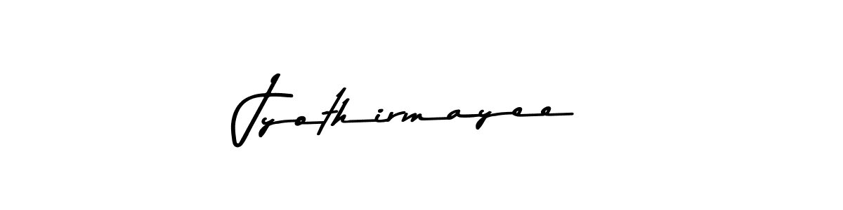 How to make Jyothirmayee name signature. Use Asem Kandis PERSONAL USE style for creating short signs online. This is the latest handwritten sign. Jyothirmayee signature style 9 images and pictures png