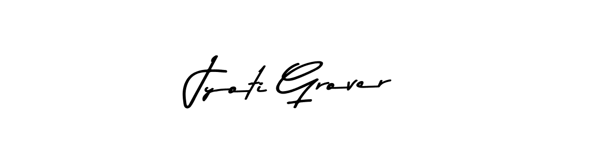 How to make Jyoti Grover name signature. Use Asem Kandis PERSONAL USE style for creating short signs online. This is the latest handwritten sign. Jyoti Grover signature style 9 images and pictures png