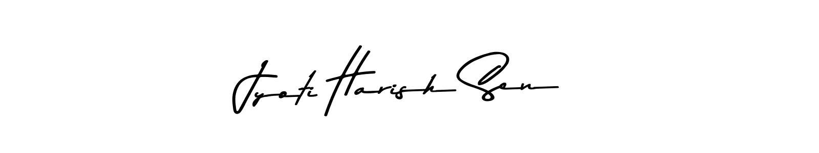 The best way (Asem Kandis PERSONAL USE) to make a short signature is to pick only two or three words in your name. The name Jyoti Harish Sen include a total of six letters. For converting this name. Jyoti Harish Sen signature style 9 images and pictures png