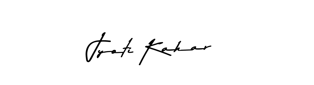 How to make Jyoti Kahar name signature. Use Asem Kandis PERSONAL USE style for creating short signs online. This is the latest handwritten sign. Jyoti Kahar signature style 9 images and pictures png