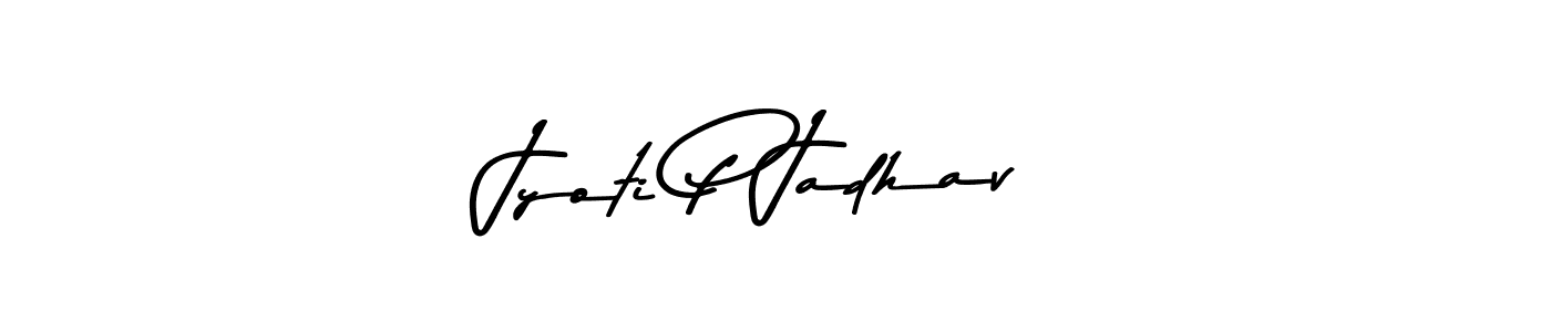 The best way (Asem Kandis PERSONAL USE) to make a short signature is to pick only two or three words in your name. The name Jyoti P Jadhav include a total of six letters. For converting this name. Jyoti P Jadhav signature style 9 images and pictures png