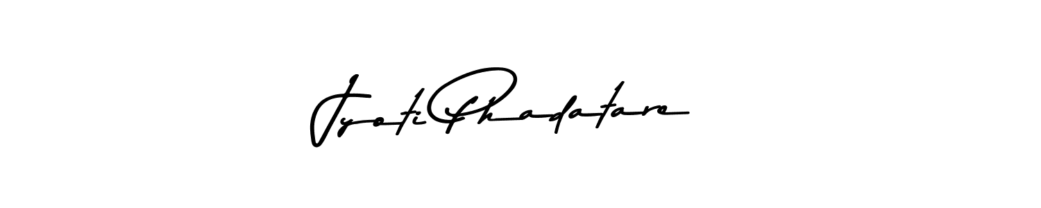 The best way (Asem Kandis PERSONAL USE) to make a short signature is to pick only two or three words in your name. The name Jyoti Phadatare include a total of six letters. For converting this name. Jyoti Phadatare signature style 9 images and pictures png