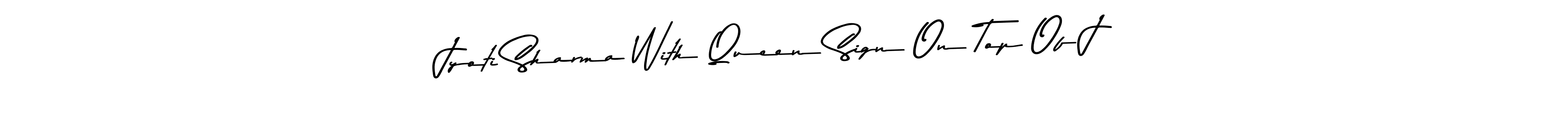 Create a beautiful signature design for name Jyoti Sharma With Queen Sign On Top Of J. With this signature (Asem Kandis PERSONAL USE) fonts, you can make a handwritten signature for free. Jyoti Sharma With Queen Sign On Top Of J signature style 9 images and pictures png