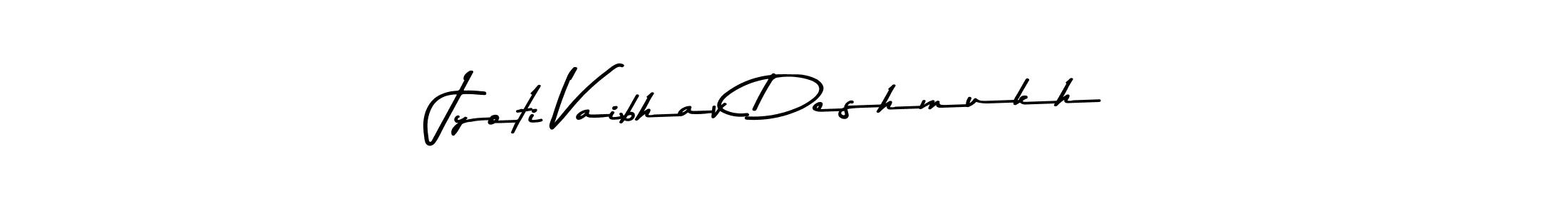 Design your own signature with our free online signature maker. With this signature software, you can create a handwritten (Asem Kandis PERSONAL USE) signature for name Jyoti Vaibhav Deshmukh. Jyoti Vaibhav Deshmukh signature style 9 images and pictures png