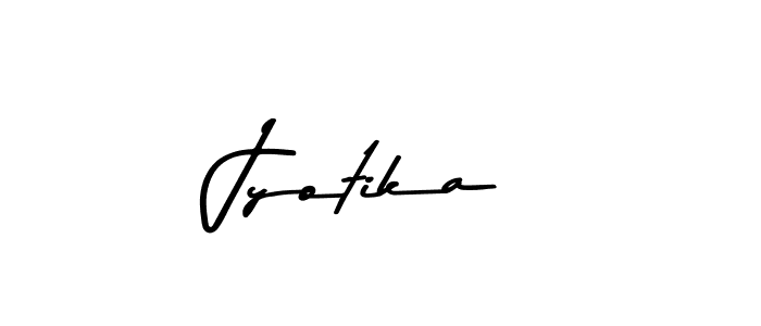 Design your own signature with our free online signature maker. With this signature software, you can create a handwritten (Asem Kandis PERSONAL USE) signature for name Jyotika. Jyotika signature style 9 images and pictures png