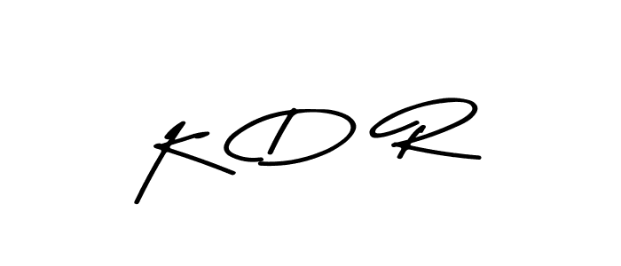 Design your own signature with our free online signature maker. With this signature software, you can create a handwritten (Asem Kandis PERSONAL USE) signature for name K  D  R. K  D  R signature style 9 images and pictures png