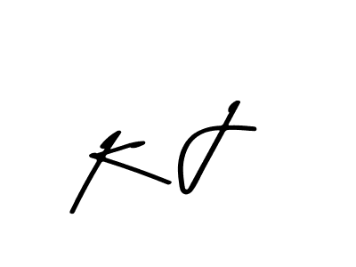 The best way (Asem Kandis PERSONAL USE) to make a short signature is to pick only two or three words in your name. The name K  J include a total of six letters. For converting this name. K  J signature style 9 images and pictures png