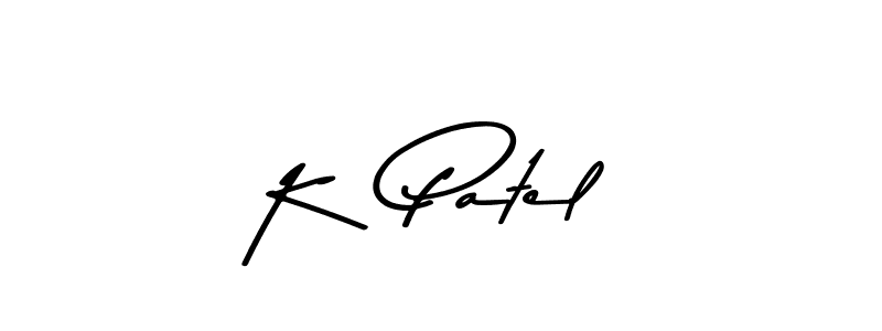 Design your own signature with our free online signature maker. With this signature software, you can create a handwritten (Asem Kandis PERSONAL USE) signature for name K  Patel. K  Patel signature style 9 images and pictures png