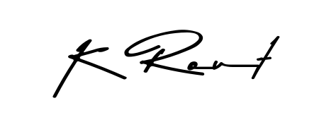 Best and Professional Signature Style for K  Rout. Asem Kandis PERSONAL USE Best Signature Style Collection. K  Rout signature style 9 images and pictures png