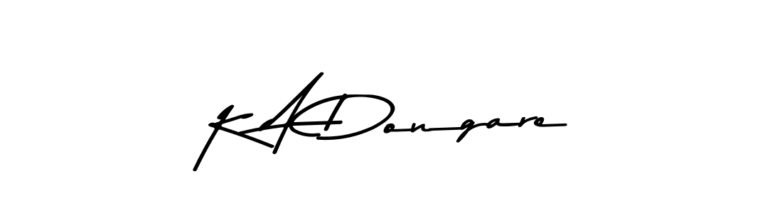 The best way (Asem Kandis PERSONAL USE) to make a short signature is to pick only two or three words in your name. The name K A Dongare include a total of six letters. For converting this name. K A Dongare signature style 9 images and pictures png