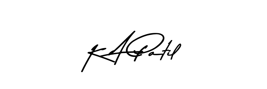 K A Patil stylish signature style. Best Handwritten Sign (Asem Kandis PERSONAL USE) for my name. Handwritten Signature Collection Ideas for my name K A Patil. K A Patil signature style 9 images and pictures png