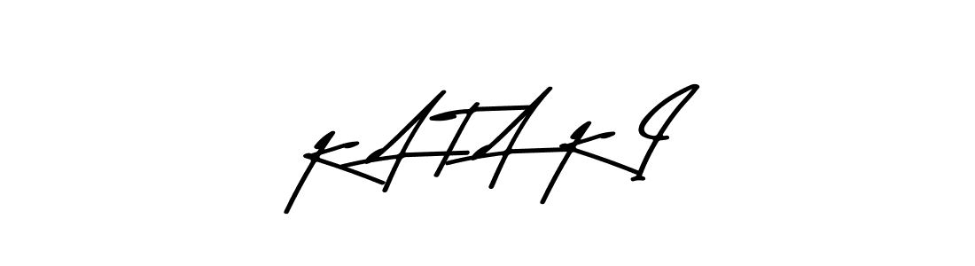 The best way (Asem Kandis PERSONAL USE) to make a short signature is to pick only two or three words in your name. The name K A T A K I include a total of six letters. For converting this name. K A T A K I signature style 9 images and pictures png