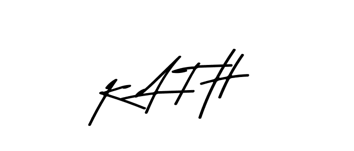 Use a signature maker to create a handwritten signature online. With this signature software, you can design (Asem Kandis PERSONAL USE) your own signature for name K A T H. K A T H signature style 9 images and pictures png