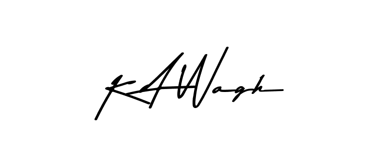 Design your own signature with our free online signature maker. With this signature software, you can create a handwritten (Asem Kandis PERSONAL USE) signature for name K A Wagh. K A Wagh signature style 9 images and pictures png