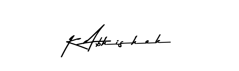 Use a signature maker to create a handwritten signature online. With this signature software, you can design (Asem Kandis PERSONAL USE) your own signature for name K Abhishek. K Abhishek signature style 9 images and pictures png