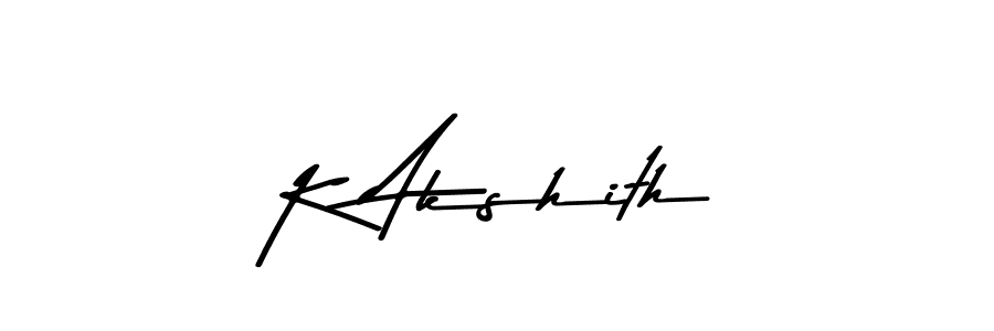 How to make K Akshith signature? Asem Kandis PERSONAL USE is a professional autograph style. Create handwritten signature for K Akshith name. K Akshith signature style 9 images and pictures png