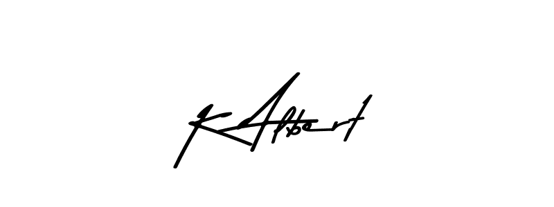 Design your own signature with our free online signature maker. With this signature software, you can create a handwritten (Asem Kandis PERSONAL USE) signature for name K Albert. K Albert signature style 9 images and pictures png