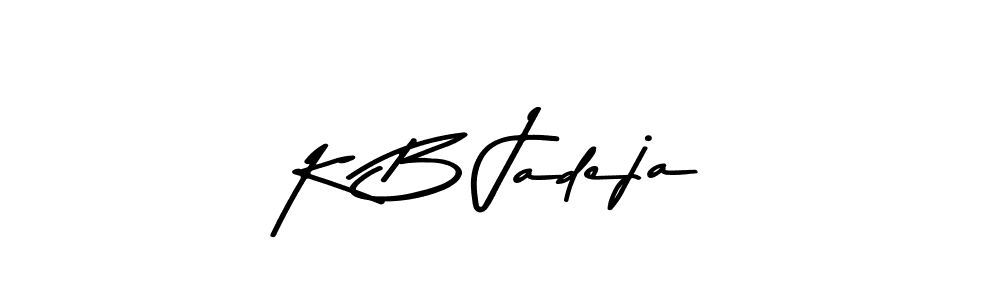 Use a signature maker to create a handwritten signature online. With this signature software, you can design (Asem Kandis PERSONAL USE) your own signature for name K B Jadeja. K B Jadeja signature style 9 images and pictures png