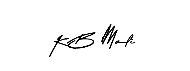 Design your own signature with our free online signature maker. With this signature software, you can create a handwritten (Asem Kandis PERSONAL USE) signature for name K B Mali. K B Mali signature style 9 images and pictures png