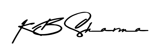 Get inspired by this graceful Asem Kandis PERSONAL USE signature style for name K B Sharma. Smooth loops and balanced proportions for everyday use. K B Sharma signature style 9 images and pictures png