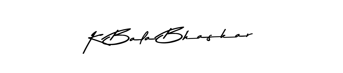 Use a signature maker to create a handwritten signature online. With this signature software, you can design (Asem Kandis PERSONAL USE) your own signature for name K Bala Bhaskar. K Bala Bhaskar signature style 9 images and pictures png