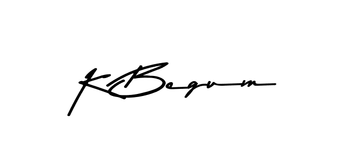 Also we have K Begum name is the best signature style. Create professional handwritten signature collection using Asem Kandis PERSONAL USE autograph style. K Begum signature style 9 images and pictures png