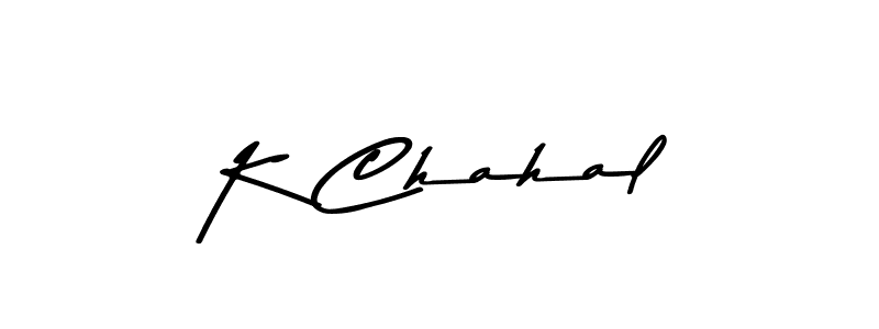Also we have K Chahal name is the best signature style. Create professional handwritten signature collection using Asem Kandis PERSONAL USE autograph style. K Chahal signature style 9 images and pictures png