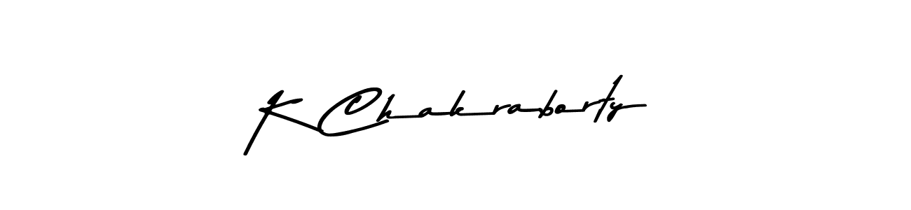 Design your own signature with our free online signature maker. With this signature software, you can create a handwritten (Asem Kandis PERSONAL USE) signature for name K Chakraborty. K Chakraborty signature style 9 images and pictures png