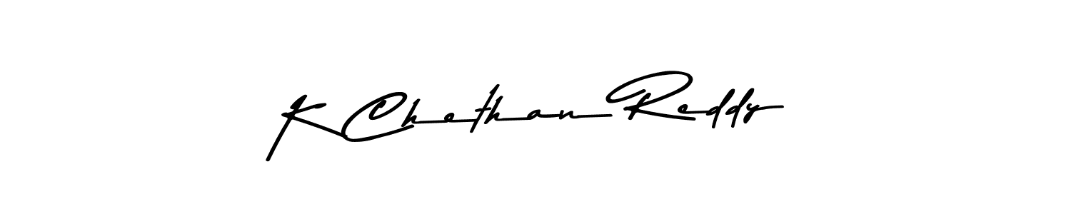 Make a beautiful signature design for name K Chethan Reddy. With this signature (Asem Kandis PERSONAL USE) style, you can create a handwritten signature for free. K Chethan Reddy signature style 9 images and pictures png