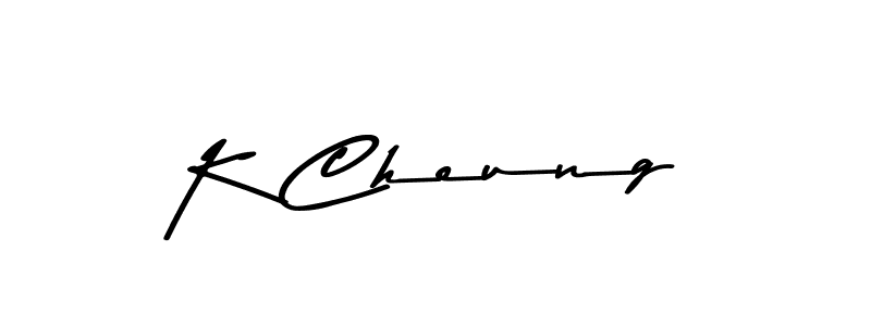 How to make K Cheung signature? Asem Kandis PERSONAL USE is a professional autograph style. Create handwritten signature for K Cheung name. K Cheung signature style 9 images and pictures png