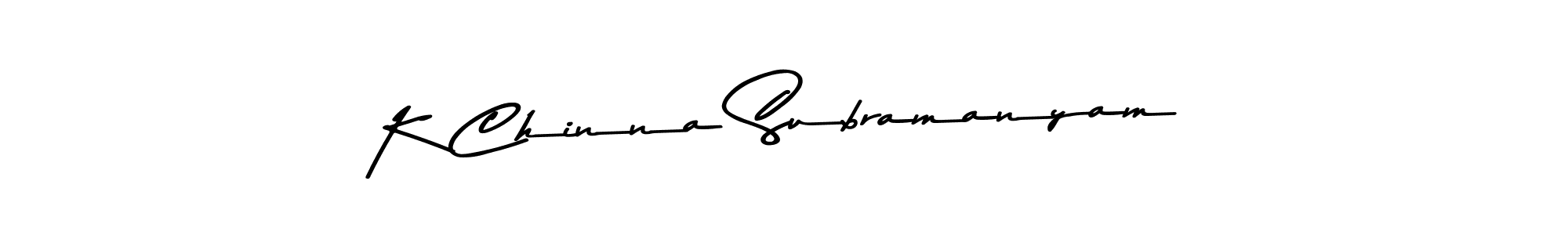 Similarly Asem Kandis PERSONAL USE is the best handwritten signature design. Signature creator online .You can use it as an online autograph creator for name K Chinna Subramanyam. K Chinna Subramanyam signature style 9 images and pictures png